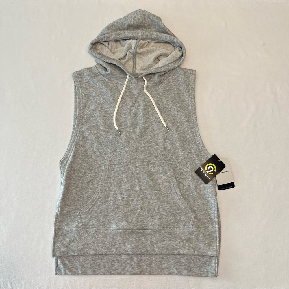Champion C9 Women's Sleeveless Sweat Grey Hoodie Gym Top Activewear Size M NEW